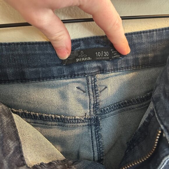 prAna Oday Jeans Womens Size 10 Short Dark Wash 30 Denim Jean Skinny High Rise - Picture 8 of 11